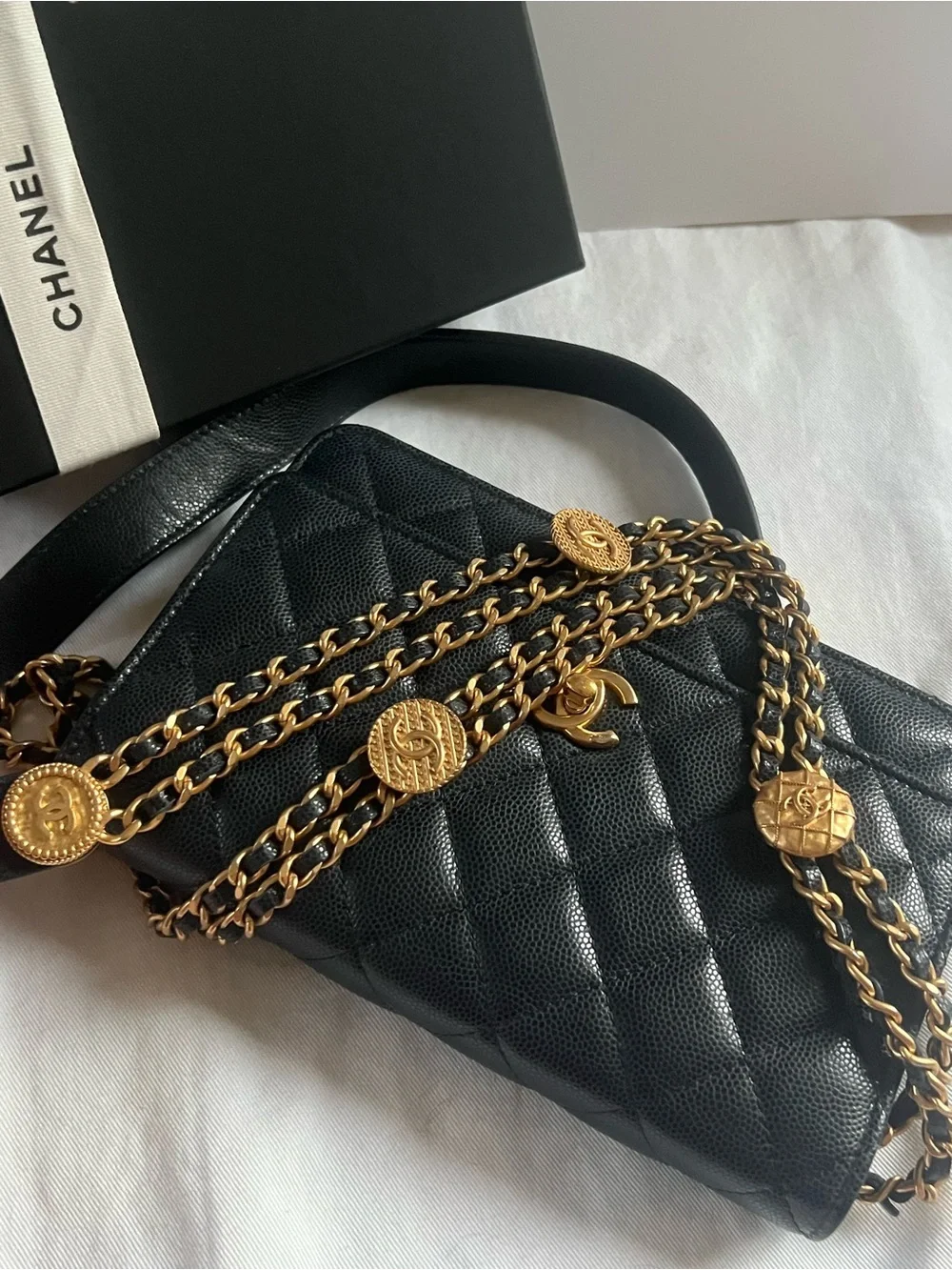 Chanel Cavair Twist Your Buttons WOC Crossbody